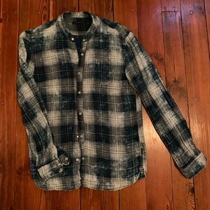 John Varvatos Star USA Band Collar Shirt